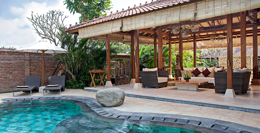 Dea Villas - Villa Amy - Pool and living pavilion